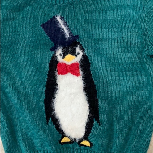 NWT First Impressions Penguin Holiday Sweater 0-3 - Picture 2 of 5